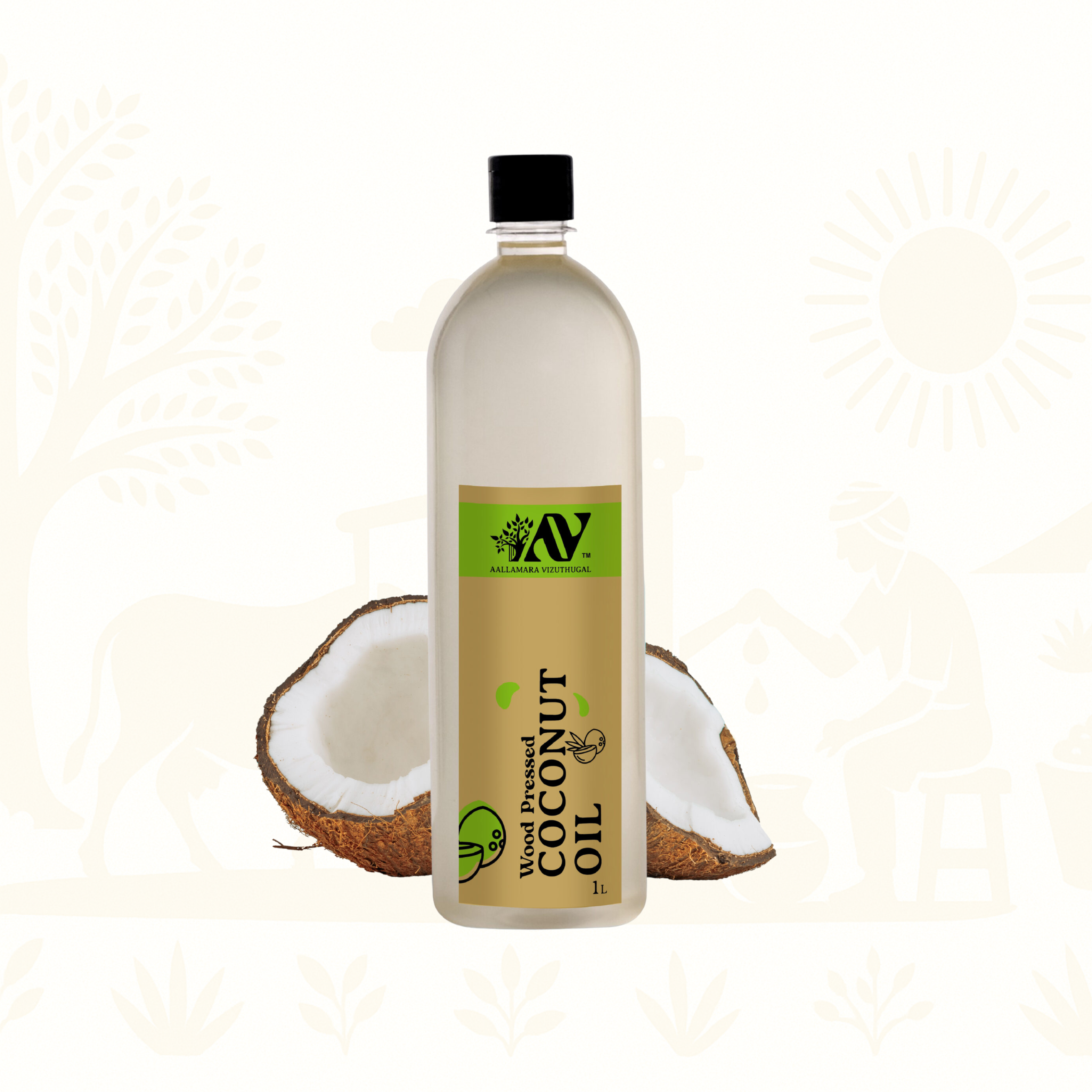 Wood Pressed Coconut Oil