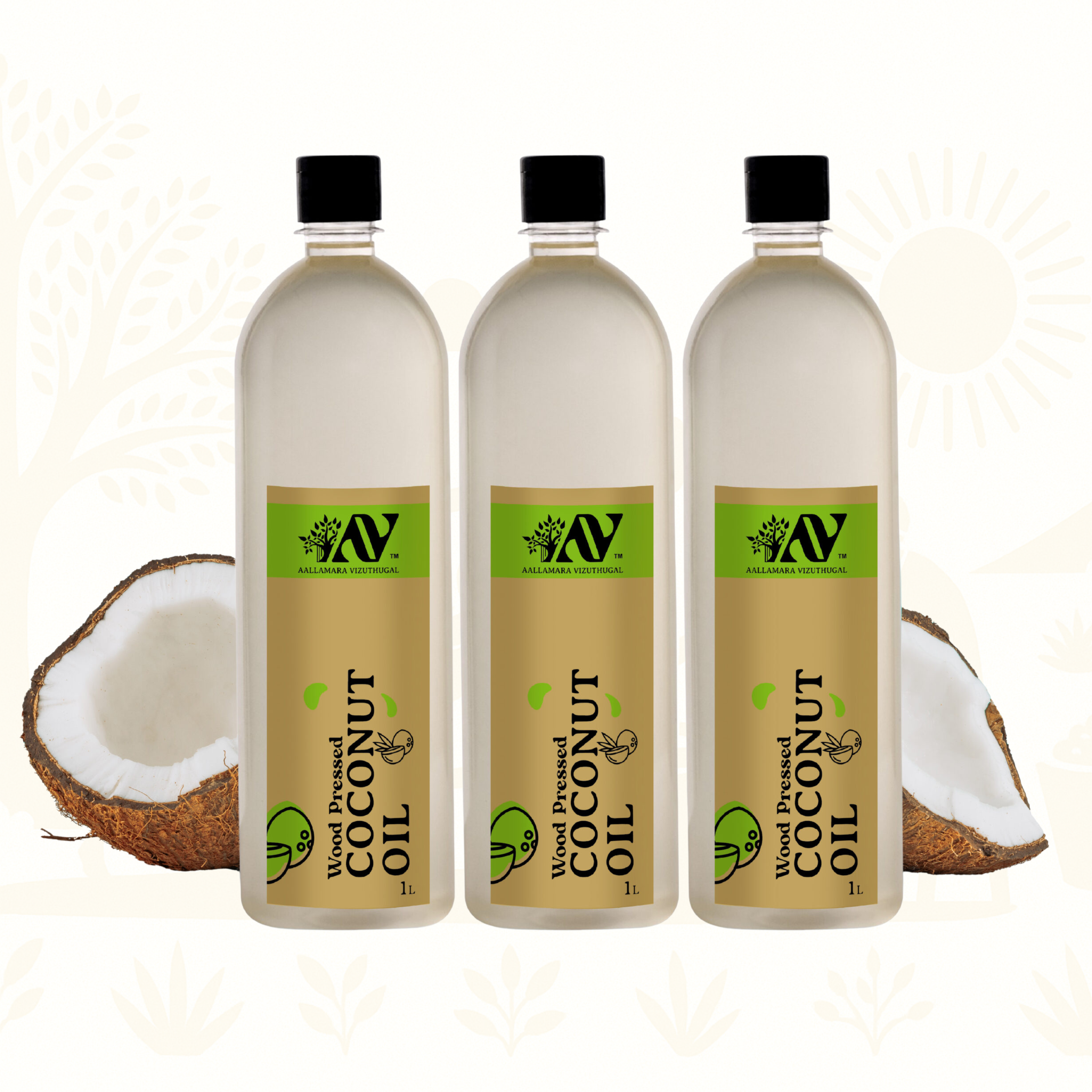 Wood Pressed Coconut Oil