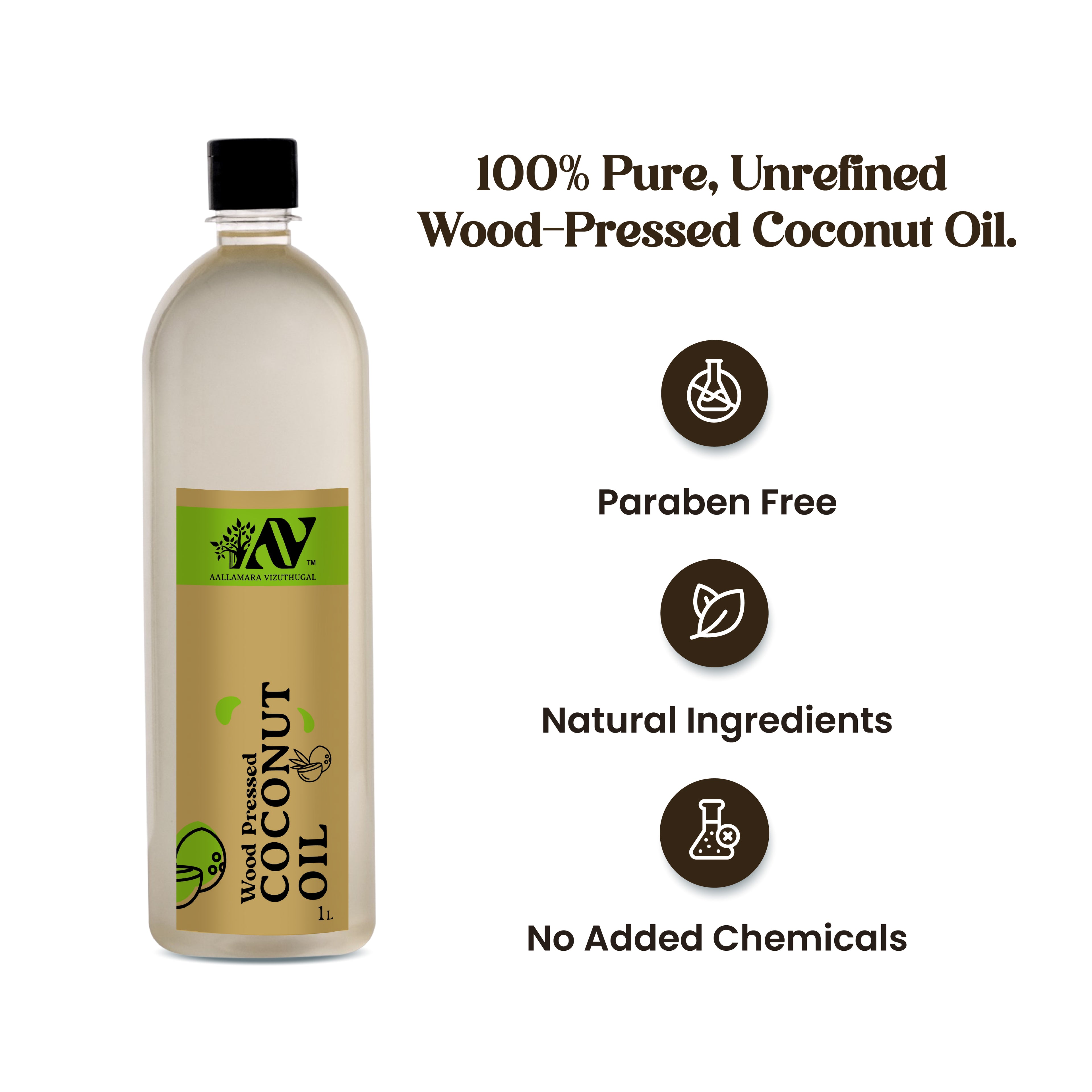 Wood Pressed Coconut Oil