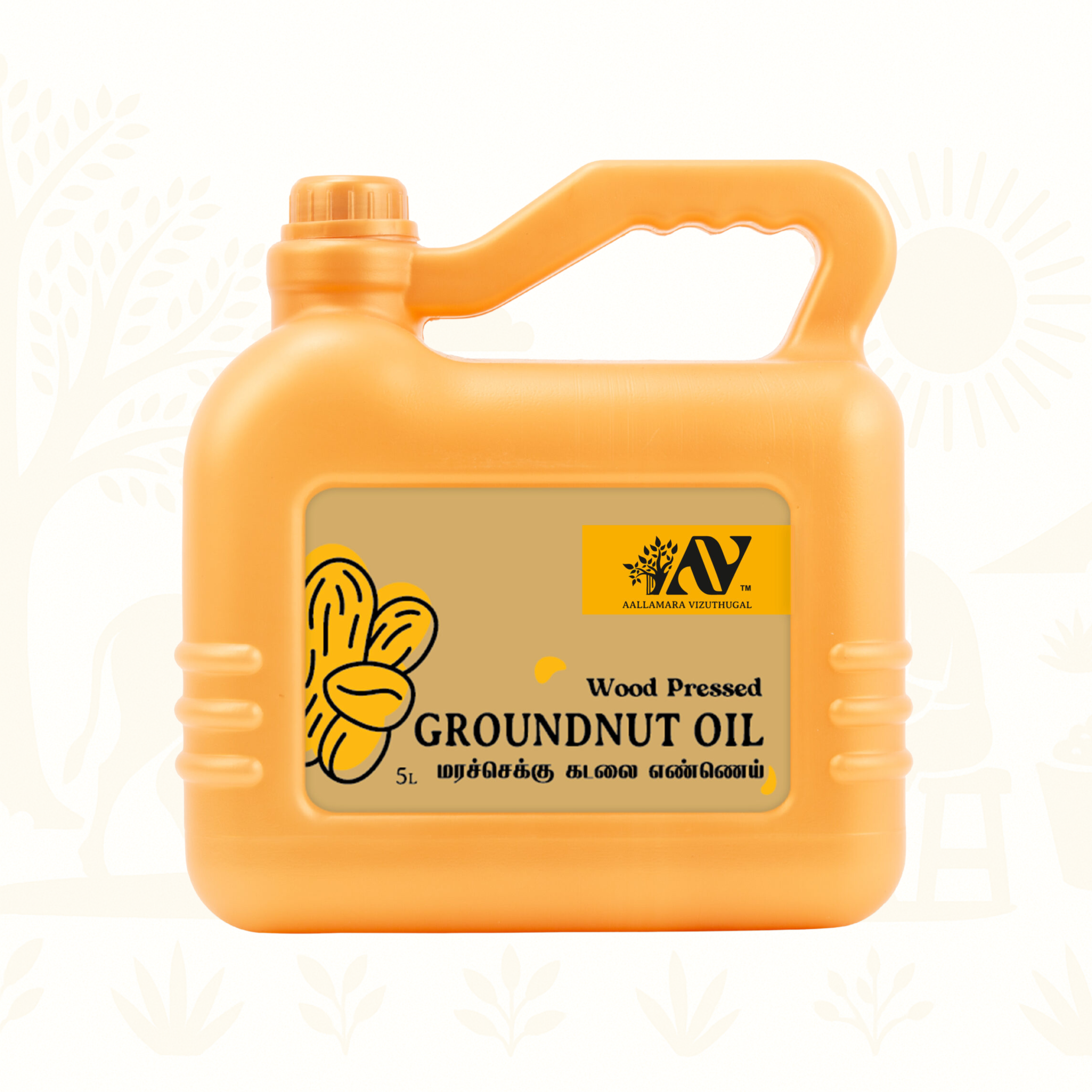 Wood Pressed Groundnut Oil
