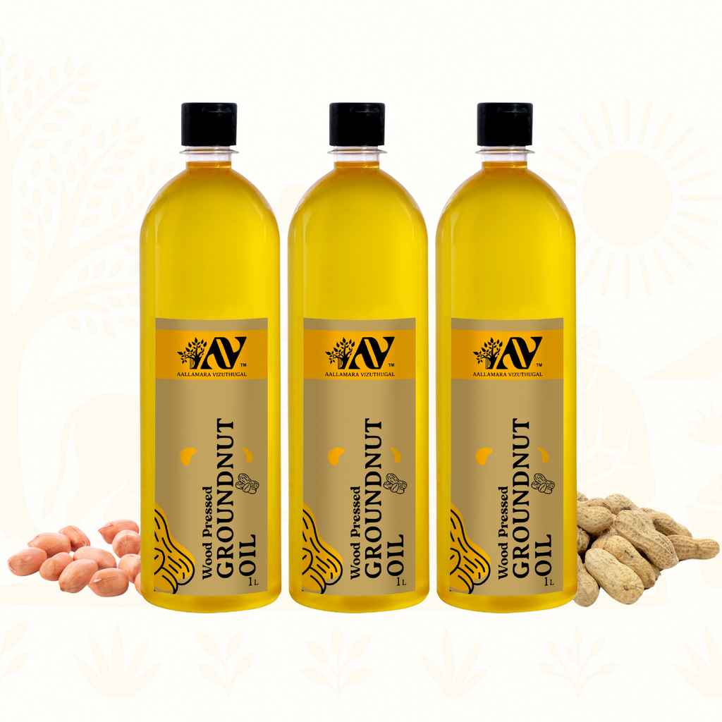 Wood Pressed Groundnut Oil - 3L