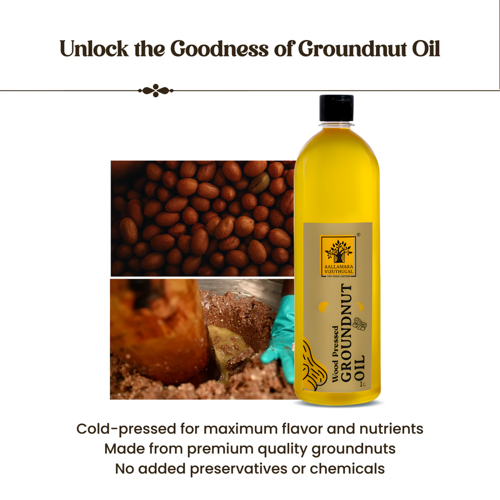 Wood Pressed Groundnut Oil