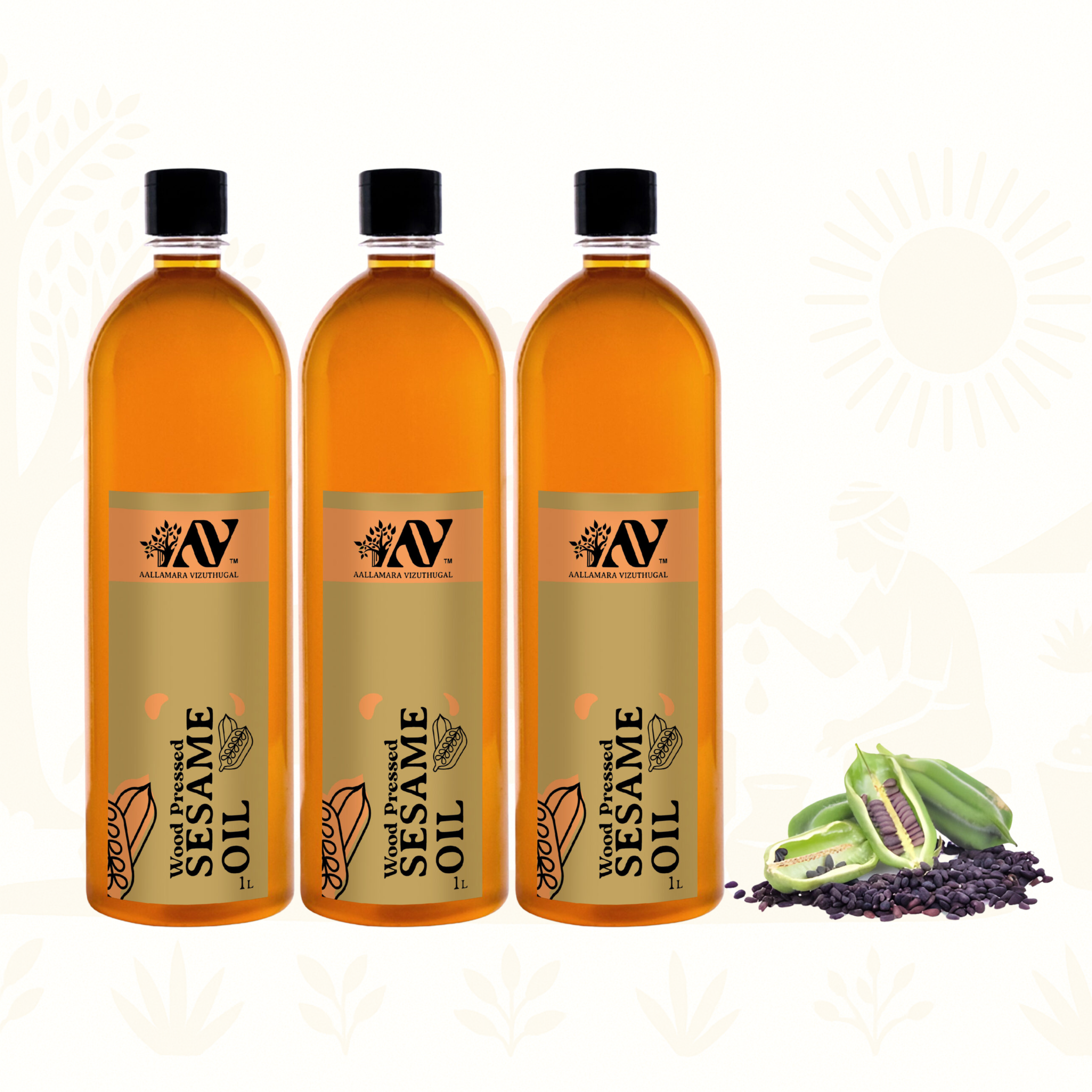 Wood Press Sesame Oil