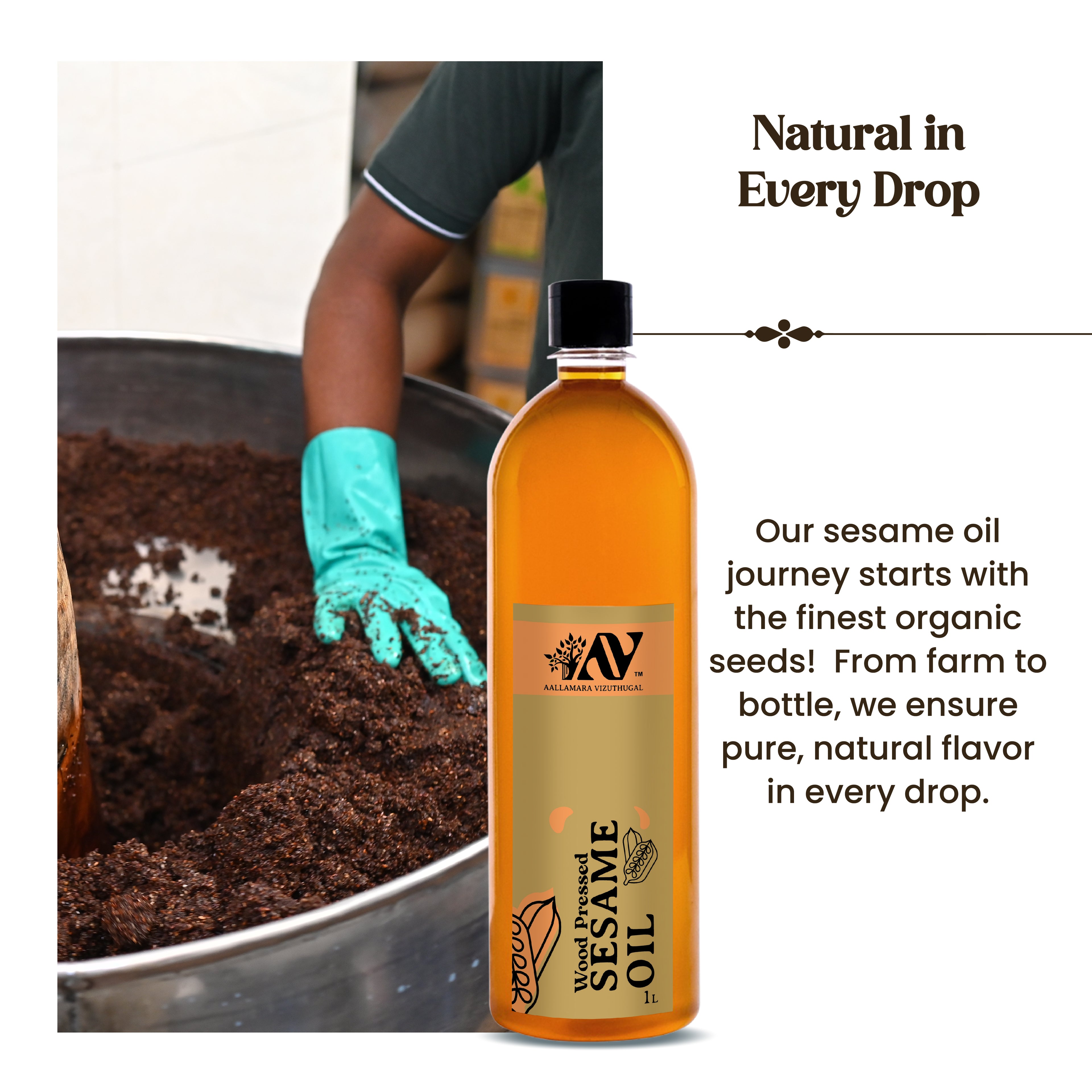 Wood Press Sesame Oil